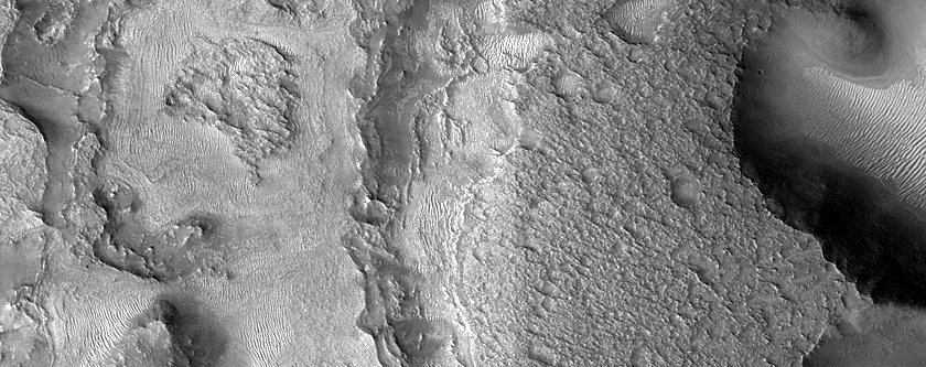 Olivine and Hydrated Mineral-Rich Terrain in Nili Fossae