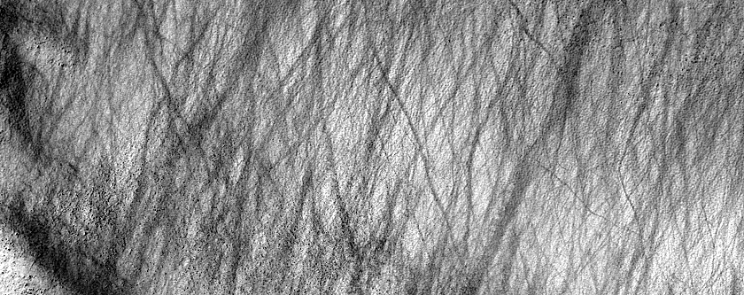 Terrain East of Barnard Crater