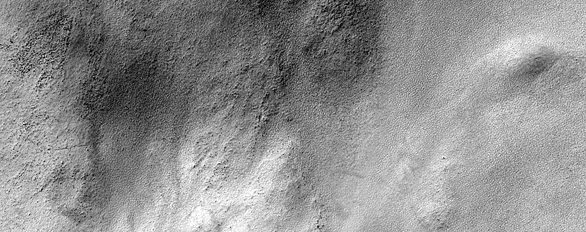 Mass Wasting in Northeast Fontana Crater