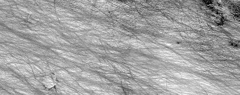 Wind Streaks in Malea Planum