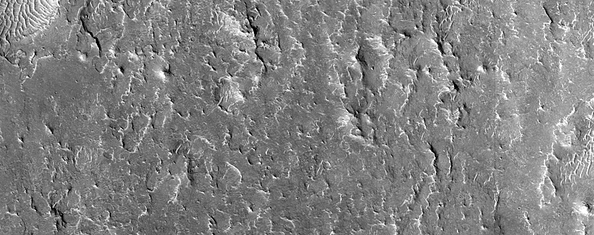 Terrain Sample in Aeolis Planum