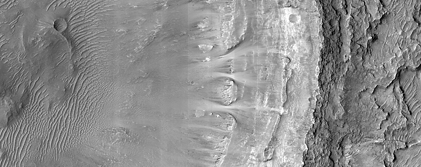 Crater Walls in Terra Sabaea