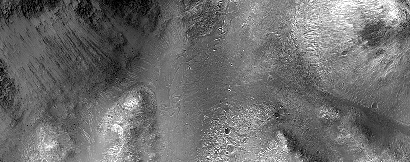 Possible Melt Pools around Timbuktu Crater