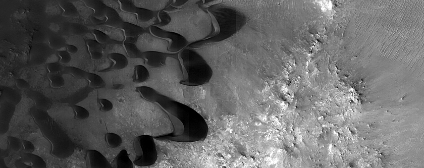 Dune Monitoring in Crater East of Toro Crater