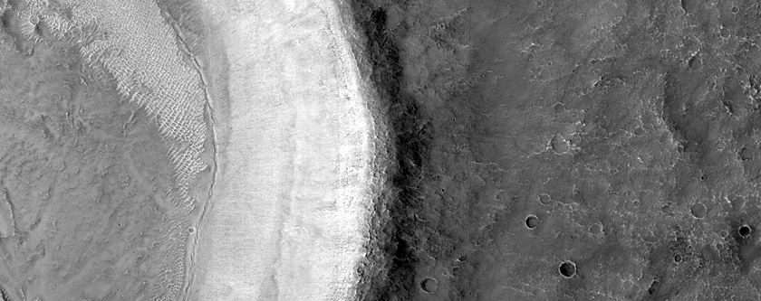 Crater in Solis Planum