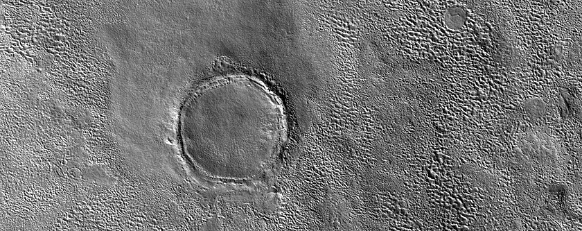 Crater Ejecta near Hrad Vallis