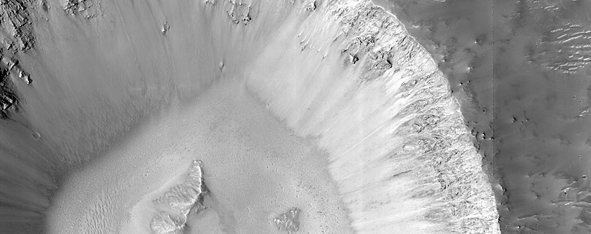 Rayed Crater Southeast of Naro Vallis