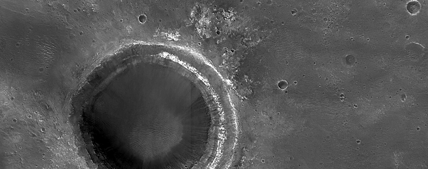 Brightly-Toned Unit in Exposed Crater Rim on Oxia Planum