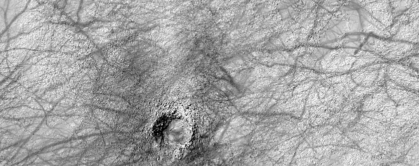 Crater in Argyre Planitia