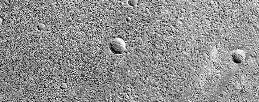 Region of Large New Impact in Tempe Terra