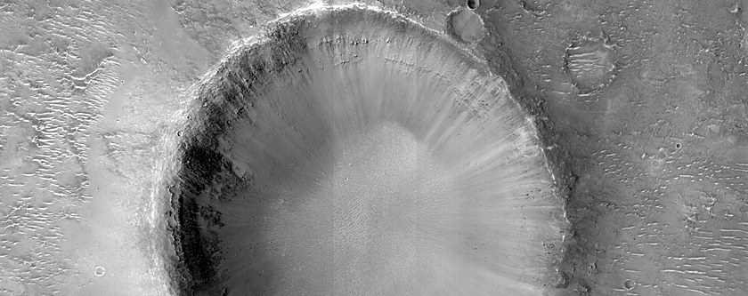 Crater North of Hellas Planitia