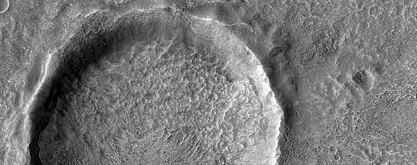 Crater in Thaumasia Region