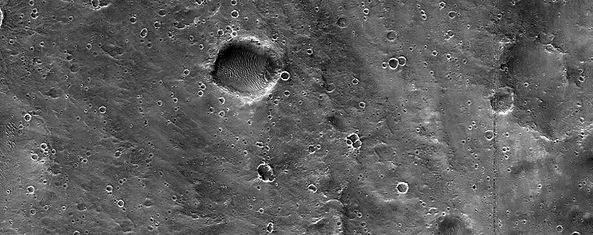 Terrain West of Berseba Crater