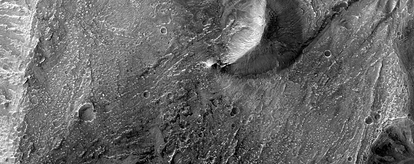 Perched Alluvial Fan Deposits in Coprates Chasma