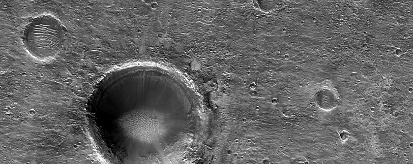 Exposed Crater Wall Strata in Oxia Planum