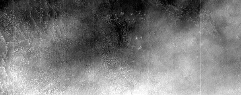 Variety of Surface Features in Deuteronilus Mensae