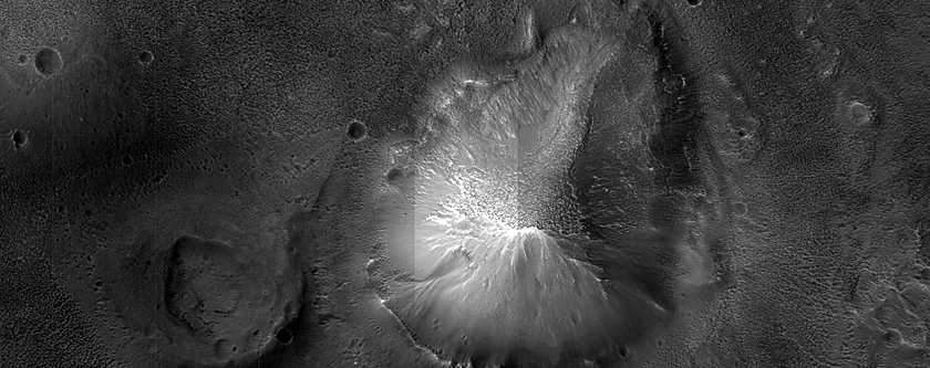 Massifs on Layered Bedrock in Acidalia Planitia