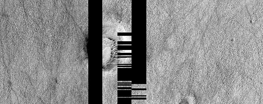 Layered Feature in Crater in Hellas Planitia