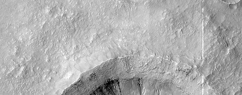 Gullied Crater Wall
