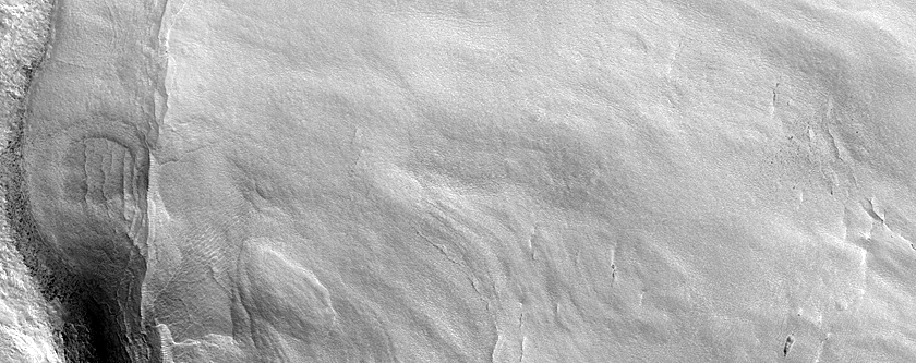 Layers in Crater Deposit in Protonilus Mensae