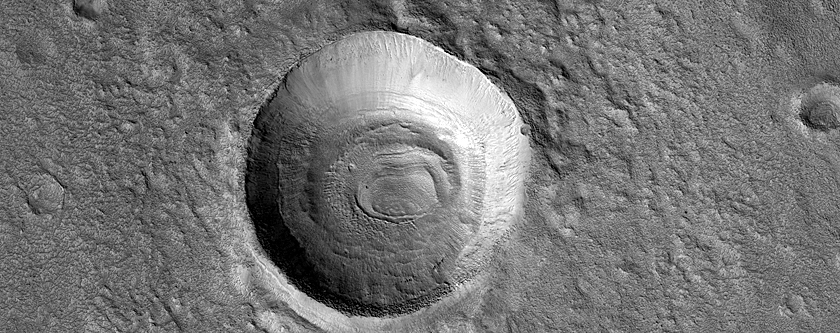 Layered Feature in Northern Arabia Terra