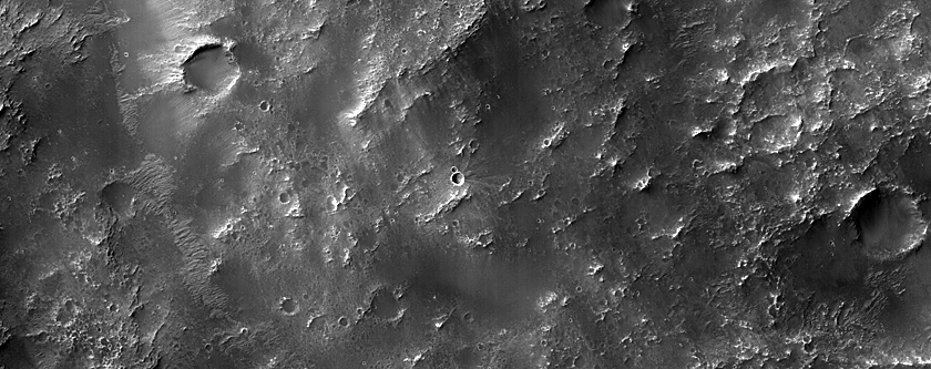 Terrain Southeast of Denning Crater