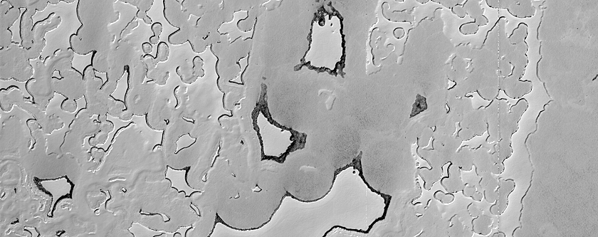 South Polar Patchy Carbon Dioxide Ice