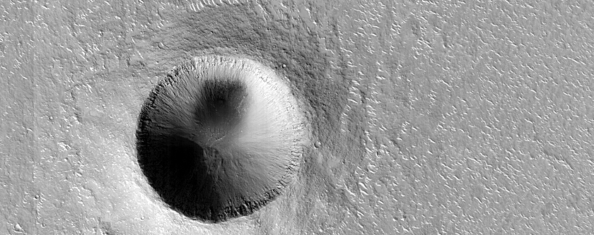 One Kilometer Diameter Crater