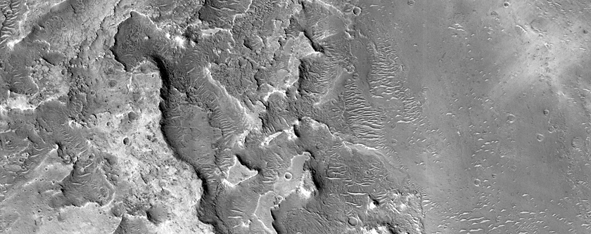 Potential Fan Deposit at Head of Mawrth Vallis
