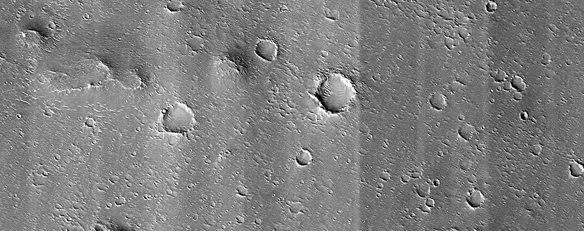 Streamlined Feature in Hebrus Valles