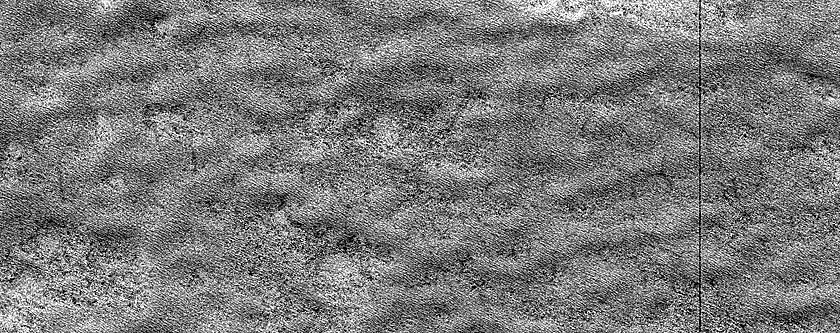 Landforms above Subsurface Radar Observations of South Polar Cap
