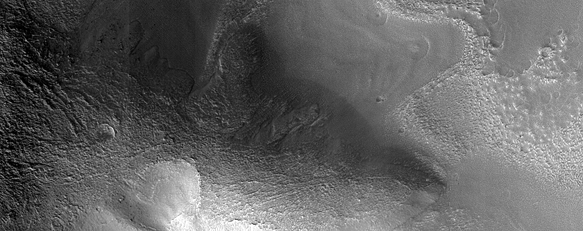Flows from Mound in Protonilus Mensae
