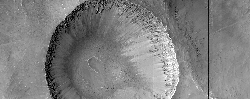 Well-Preserved 2 to 3-Kilometer Superposed Impact Crater