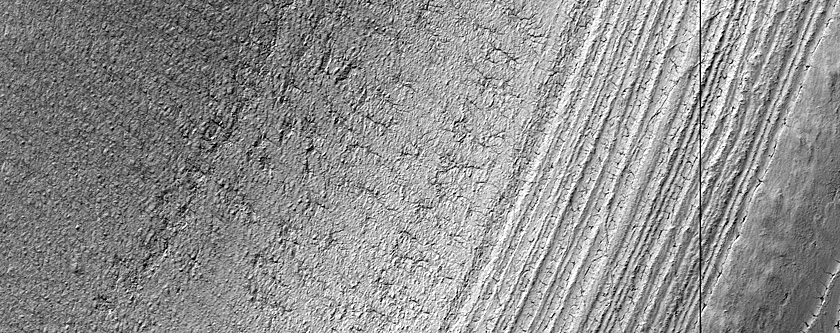 Scarp Exposing South Polar Layered Deposits