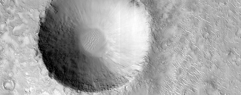 Crater in Isidis Planitia
