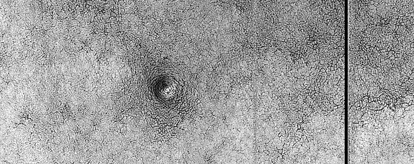 Collapse Pit on South Polar Layered Deposits