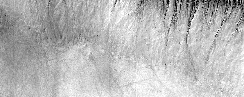 Gullies with Long Channels in Sisyphi Cavi