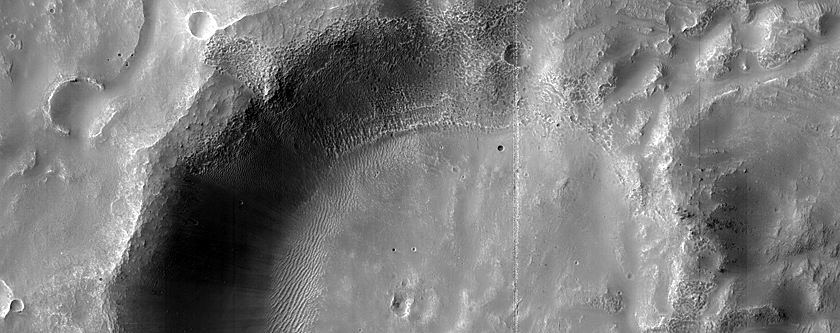 Crater with Possible Exit Channel