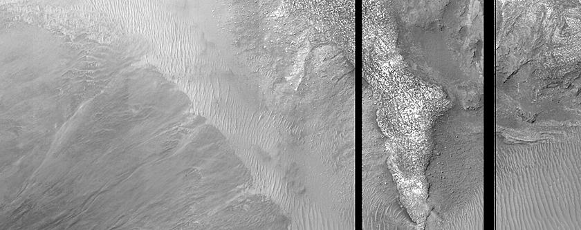 Layers in Nereidum Montes
