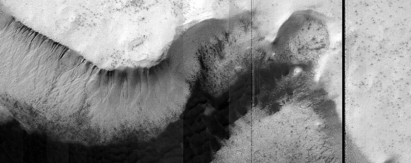 Gullies in Sisyphi Cavi