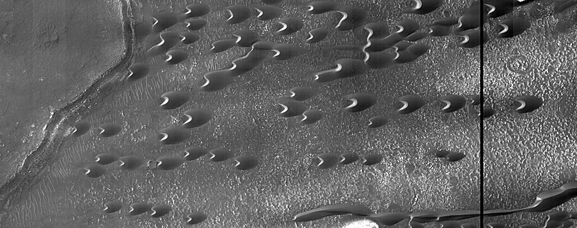 Barchan Dunes in Hellespontus Region