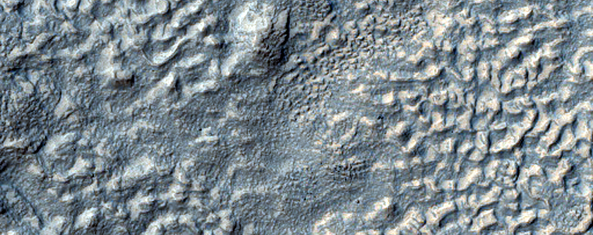 Surface Texture in Crater Ejecta in Hellas Region