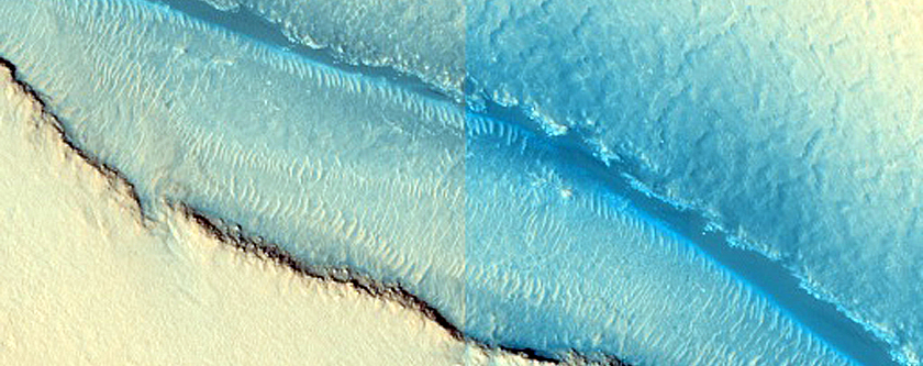 Textured Surfaces adjacent to Cerberus Fossae