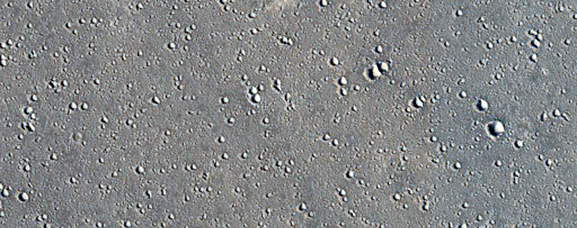 Terrain Sample in Elysium Planitia