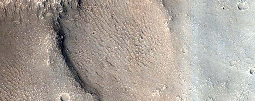 Ridges and Layers on Crater Floor in Arabia Terra