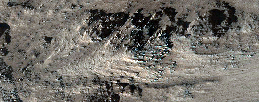 West Rim of Olympus Mons Caldera