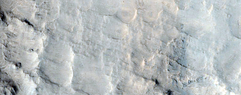 Sand in Du Martheray Crater