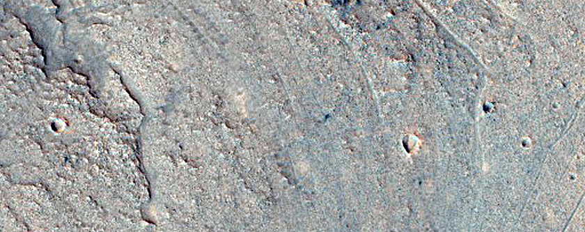 Deposits in Crater Floor in Arabia Terra