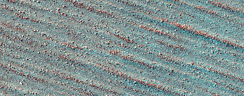 Water-Ice Outlier near South Polar Layered Deposits
