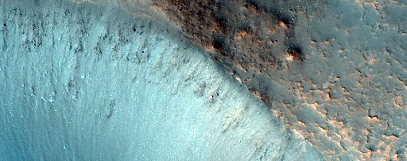 Slope Monitoring in Rauna Crater